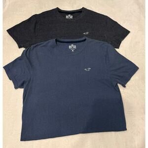 Men’s Hollister Must Have Collection size Medium. Charcoal gray and Navy Blue
